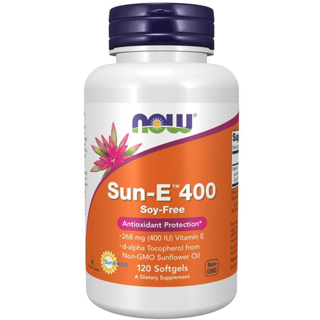 Now Foods Vitamin E-400 (Sun-E) 120 kapslí