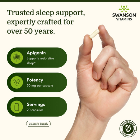 Swanson Apigenin 50 mg 90 kapslí