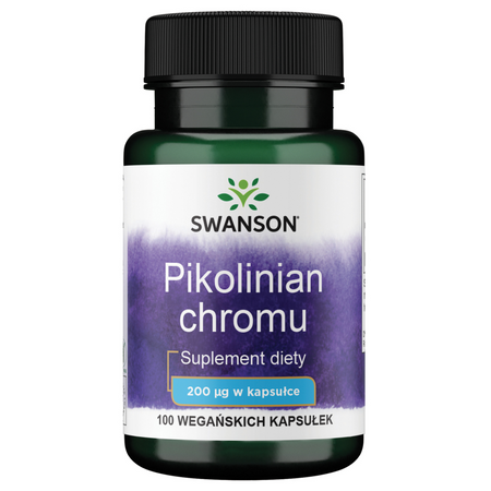Swanson Pikolinát Chromu 200 mcg 100 kapslí