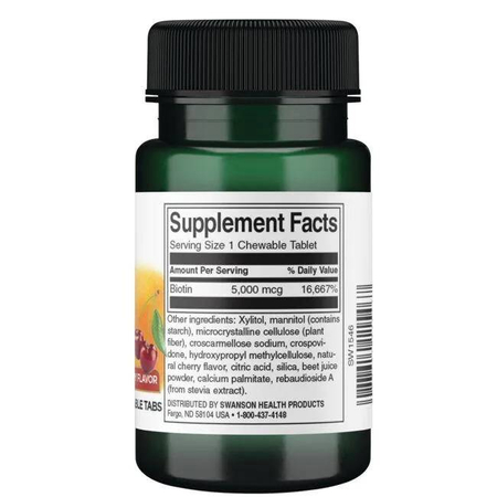 Swanson Biotin 60 cucací tablety