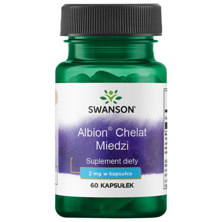 Swanson Albion Chelát Měď 2 mg 60 kapslí