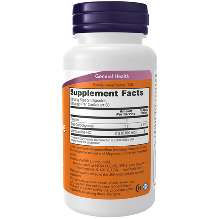 Now Foods Glucosamine 1000 mg 60 kapslí