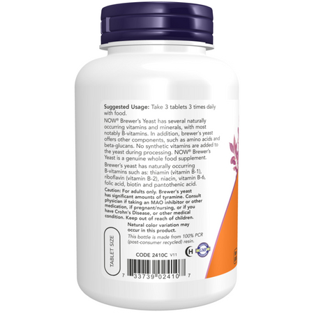 Now Foods Brewer's Yeast 650 mg 200 tablet