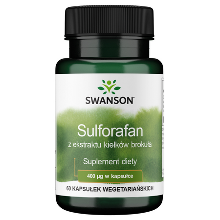 Swanson Brokolicové Klíčky (Sulforafan) 400 mcg 60 kapslí