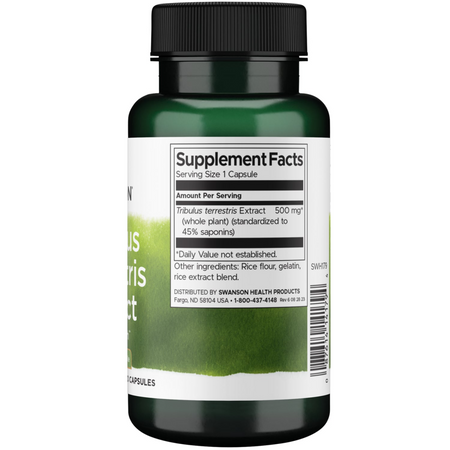 Swanson Kotvičník (Tribulus Terrestris) Extract 500 mg 60 kapslí