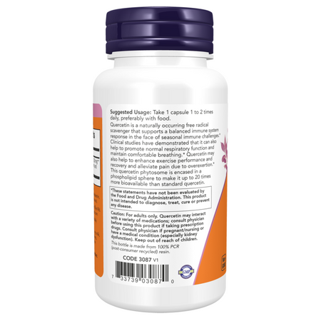 Now Foods Quercetin Phytosome 90 veg kapslí