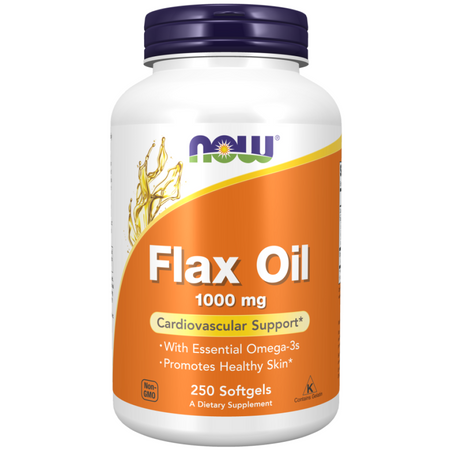 Now Foods Flax Oil 1000 mg 250 kapslí