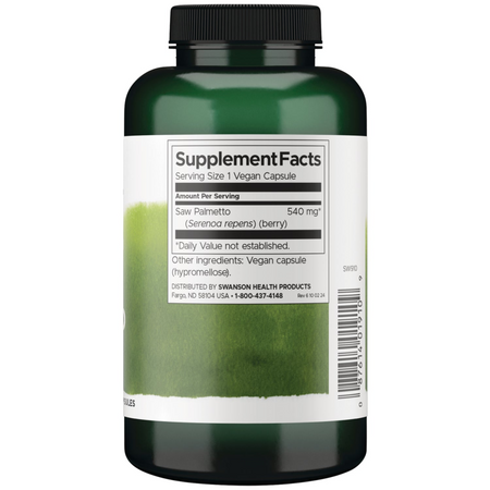 Swanson Full Spectrum Saw Palmetto 540 mg 250 kapslí