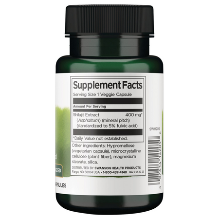 Swanson Shilajit (Mumio) Extract 60 kapslí
