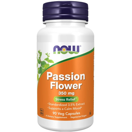 Now Foods Passion Flower 350 mg 90 veg kapslí