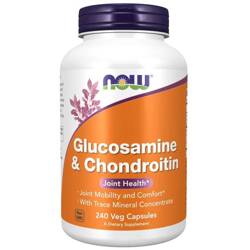 Now Foods Glukosamin, Chondroitin a Trace Minerals 240 veg kapslí