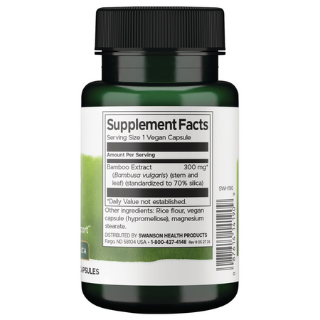 Swanson Bamboo Extract 300 mg 60 kapslí