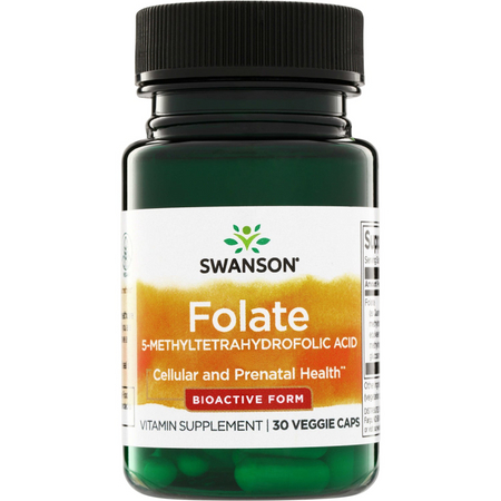 Swanson Folian Quatrefolic 400 mcg 30 kapslí