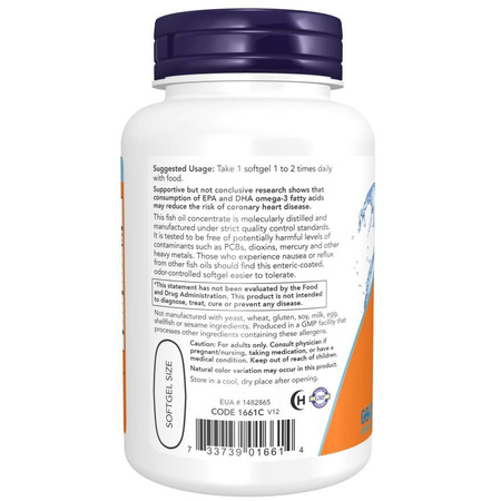 Now Foods Ultra Omega-3 Fish Oil 180 kapslí