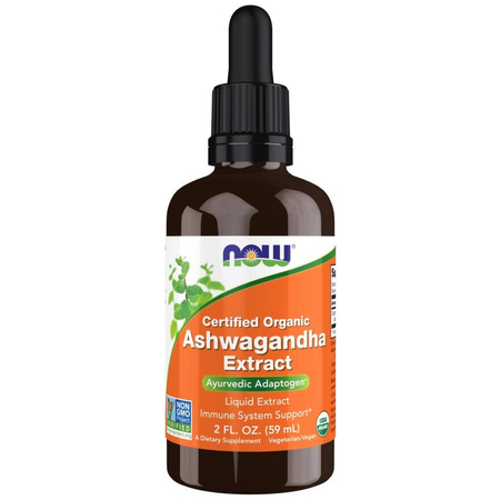 Now Foods Ashwagandha Extract Liquid 59 ml kapky