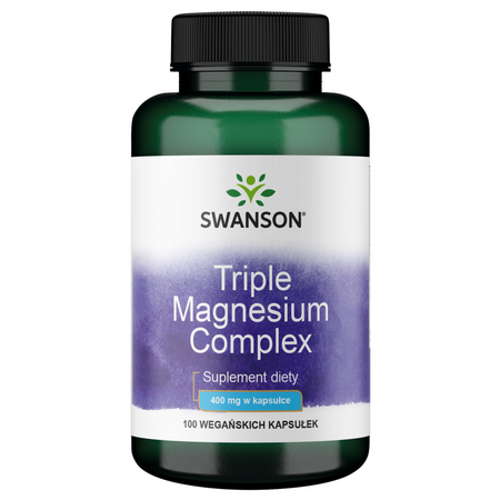 Swanson Triple Magnesium Complex 400 mg 100 kapslí