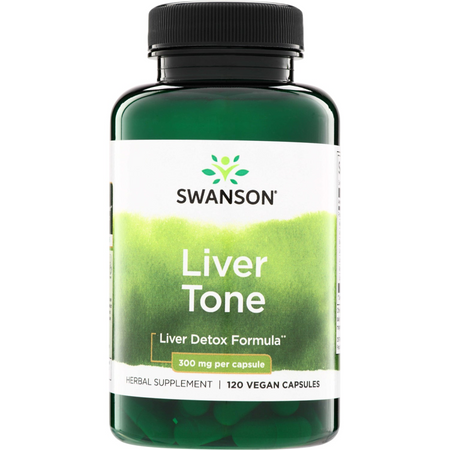 Swanson Liver Tone Detox Formula 300 mg 120 kapslí