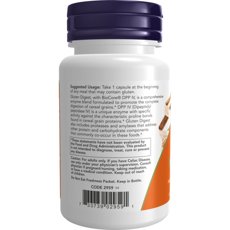 Now Foods Gluten Digest 60 kapslí