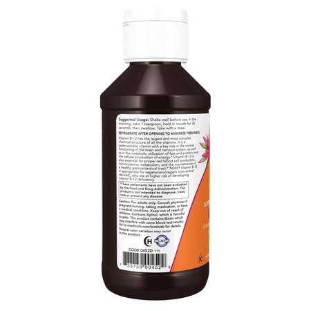Now Foods Vitamín B12 Ultra Liquid 118 ml kapky