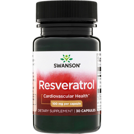 Swanson Resveratrol 100 mg 30 kapslí