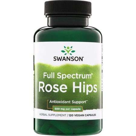 Swanson Růže Šípková (Rose Hips) 500 mg 120 kapslí
