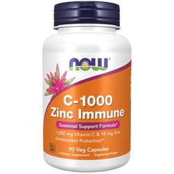 Now Foods C 1000 Zinc Immune 90 kapslí