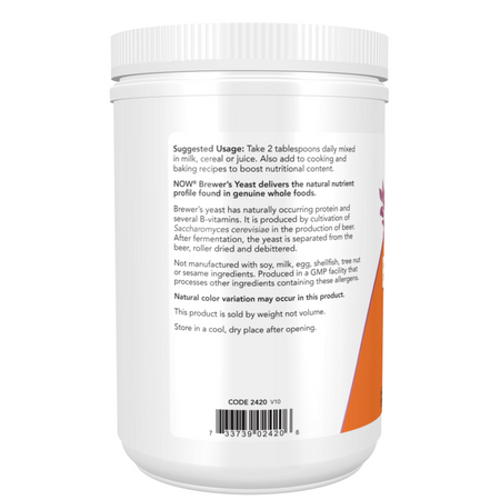 Now Foods Pivovarské Droždí (Brewer's Yeast) Pudr 454 g