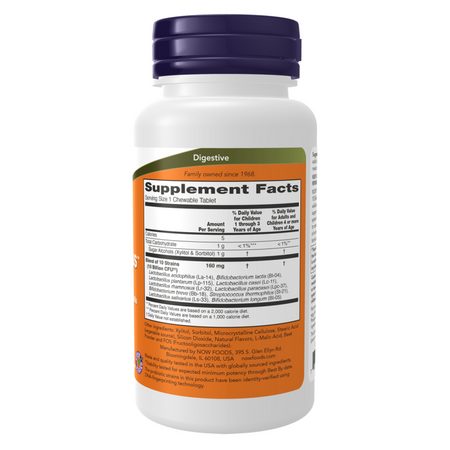 Now Foods BerryDophilus Extra Strength (10 miliard) 50 pastilky