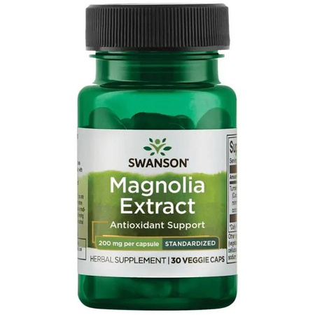 Swanson Magnólie Lékařský 200 mg Extract 30 kapslí