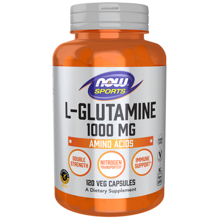 Now Foods L-Glutamine 1000 mg Double Strength 120 kapslí