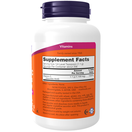 Now Foods Vitamin C Crystals Powder 454 g