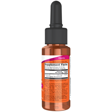 Now Foods Vitamin E-Oil 30 ml kapky