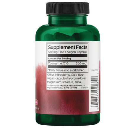 Swanson Koenzym Q10 200 mg 90 kapslí
