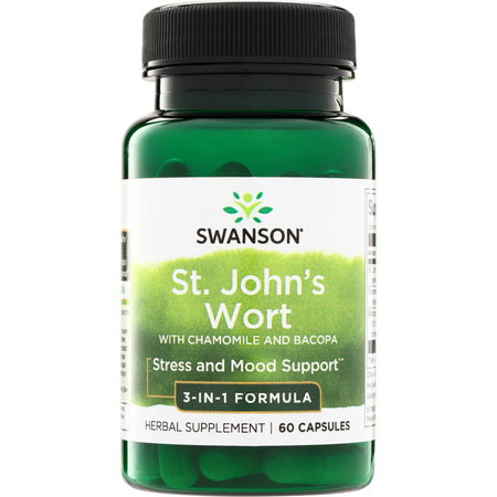 Swanson Třezalka (St. John's Wort) Triple Complex 60 kapsli