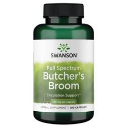 Swanson Listnatec Bodlinatý (Butcher's Broom) 470 mg 100 kapslí