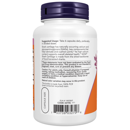 Now Foods Shark Cartilage 750 mg 300 kapslí