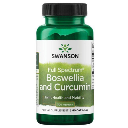 Swanson Boswellia a Curcumin 60 kapslí