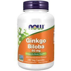 Now Foods Jinan (Ginkgo Biloba) 60 mg 240 kapslí