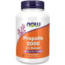 Now Foods Včelí Propolis (Bee Propolis) 2000 5:1 Extract 90 kapslí