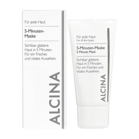 ALCINA For all skin types 5 Minute Mask – vyhlazující pleťová maska s extraktem z červeného vína, 50 ml