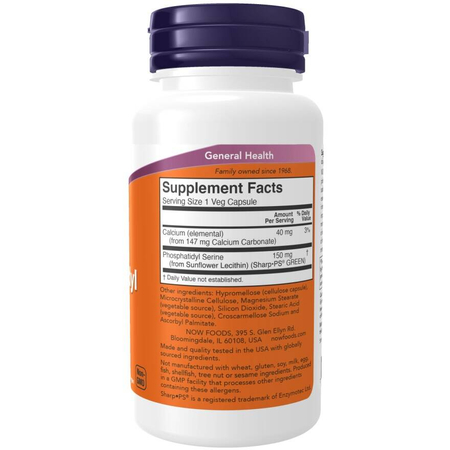 Now Foods Fosfatidylserin Soy-Free 150 mg 60 veg kapslí