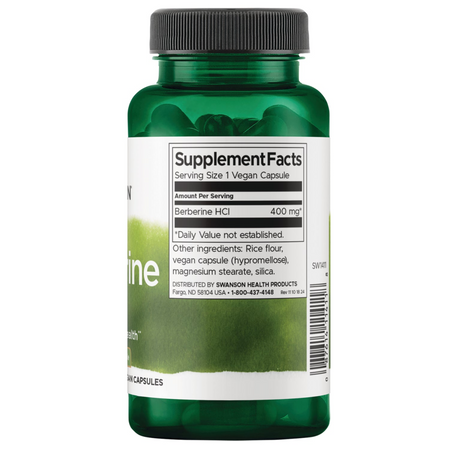 Swanson Berberine 400 mg 60 kapslí