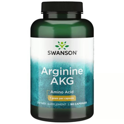 Swanson Arginine AKG 1000 mg 90 kapslí