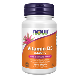 Now Foods Vitamin D3 2500 iu kapslí