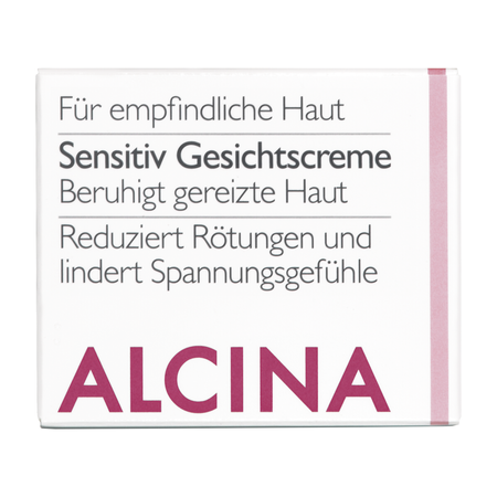 ALCINA For sensitive skin Sensitive Facial Cream – zklidňující pleťový krém pro citlivou a podrážděnou pleť, 50 ml