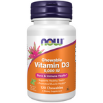 Now Foods Vitamin D-3 5000 IU chweable 120 tablet