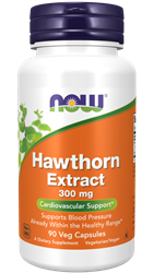 Now Foods Hloh (Hawthorn) 300 mg Extract 90 kapslí
