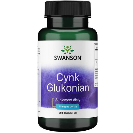 Swanson Zinc Gluconate 30 mg 250 tablet