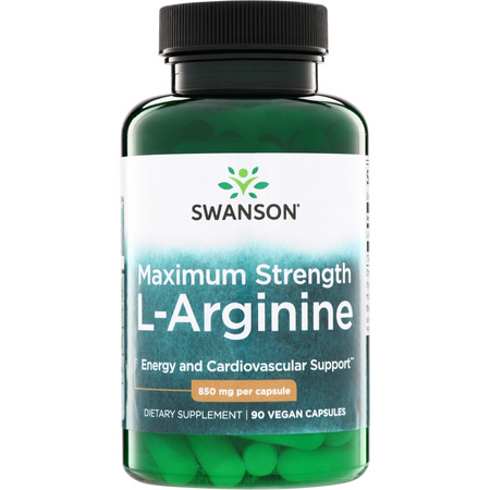 Swanson Maximum Strength L-Arginine 850 mg 90 kapslí