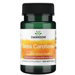 Swanson Beta-Carotene (Vitamín A) 10000 iu 100 kapslí